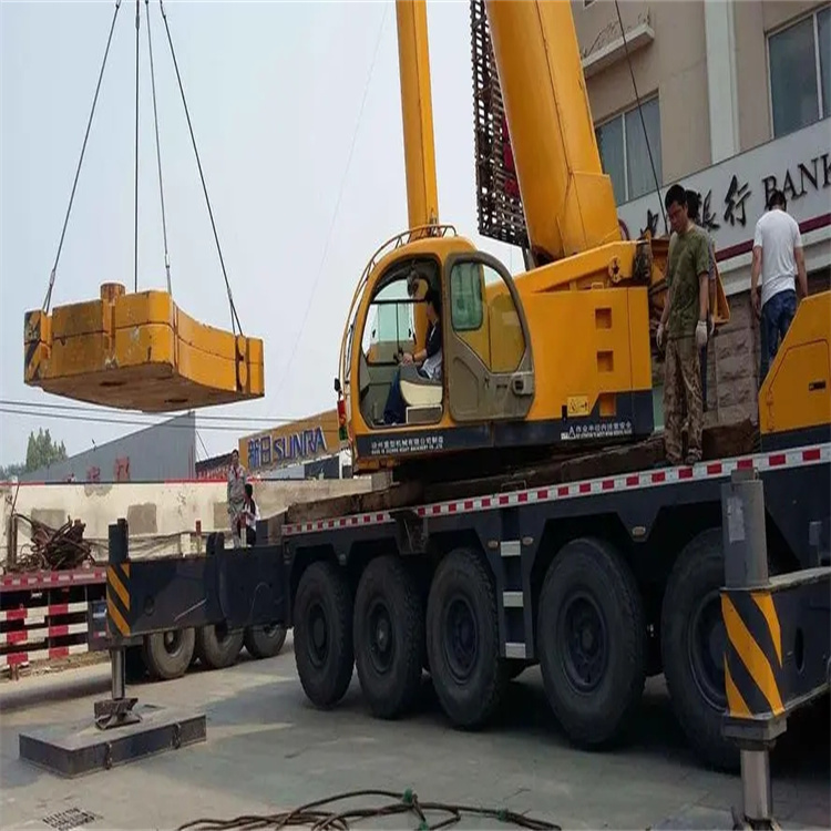 九江当地吊车出租|机器吊装|75吨|工厂搬迁服务